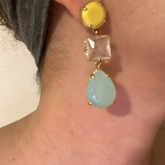 J Crew mixed-stone drop earrings - Picture 3 of 3